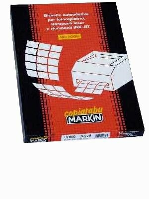 Markin Etichette adesive 37,5x23,5 mm, 6000 pezzi
