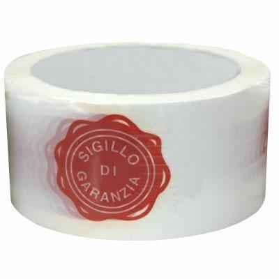 Nastro adesivo da imballo, 50x66 mt, sigillo di garanzia