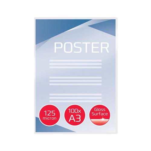GBC Ibico Pouches per plastificare A3 125 micron, 100 pezzi