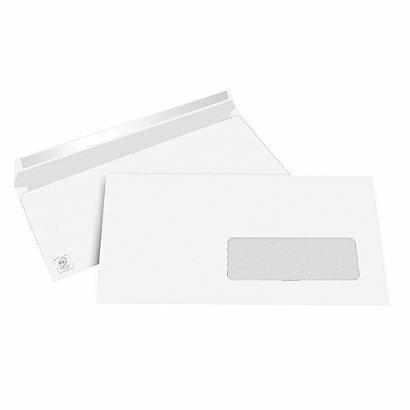 Busta per lettera autoadesiva 11x23 cm, con finestra, 500 pz