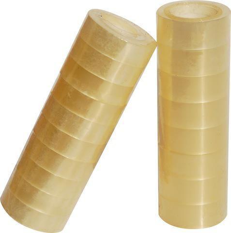 Syrom Nastro adesivo 19x33 mt, trasparente, 8 pezzi