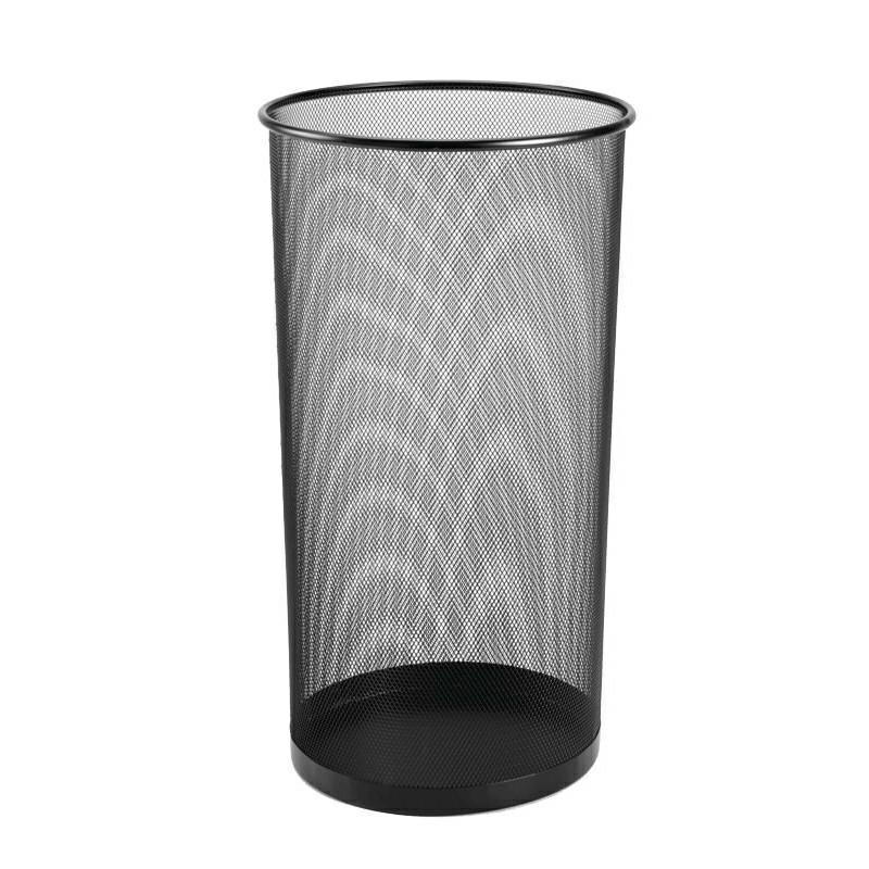 Portaombrelli in metallo nero diametro 25 cm