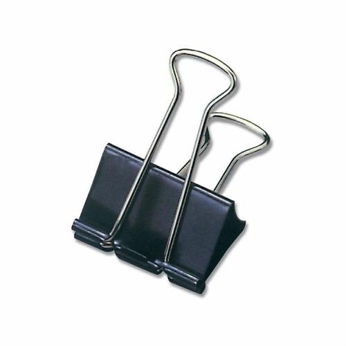 Lebez molle double clips in metallo 19 mm nero, 12 pezzi