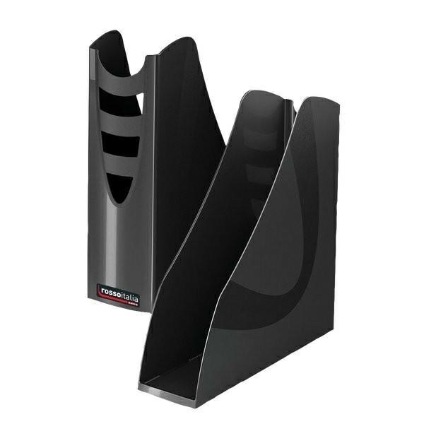 Arda Rosso Italia Collection Portariviste nero carbonio
