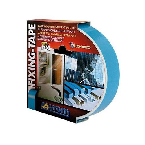 Syrom Fixing-Tape Nastro biadesivo extraforte, 25x10 mt