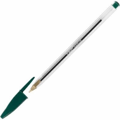 Bic cristal© penna a sfera stick, punta media, verde