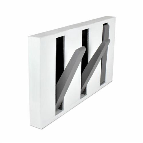 Sky Appendiabiti a muro in legno con ganci, 3 ganci
