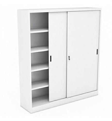 Armadio metallico con ante scorrevoli bianco 180x45x200h cm