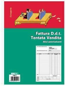 Edipro ddt fattura tentata vendidt fattura tentata vendita 22x29,7 cm, c