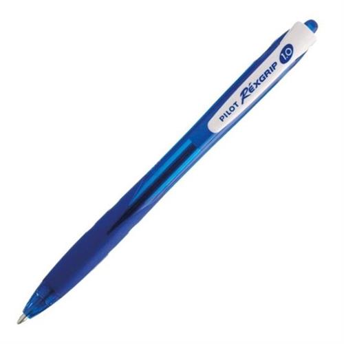 PILOT Rexgrip Begreen Penna sfera a scatto, punta 1.0 mm Blu