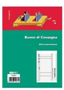 Edipro blocco buono di consegna 12x17 cm, copie 50x2