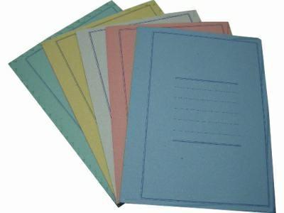 OP Cartella manilla 3 lembi, conlla manilla 3 lembi, con stampa, azzurro