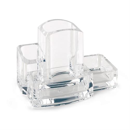 Lebez Desk Organizer da scrivania in acrilico, trasparente