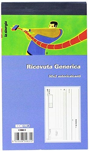 Edipro blocco ricevuta generica, 10x17 cm, 2 copie 50+50