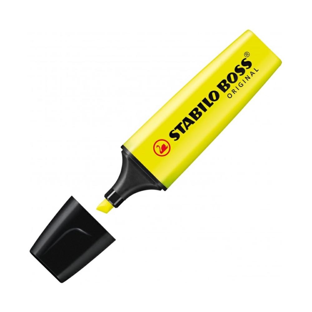 Stabilo Boss© Original Evidenziatore scalpello, Giallo fluo