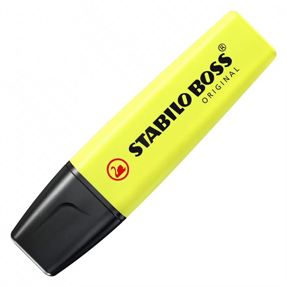 Stabilo Boss Original Evidenziatore punta scalpello, Giallo fluo