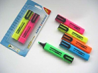 Papermate evidenziatore punta scalpello rosa textaccent