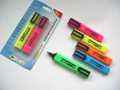 Papermate evidenziatore punta scalpello rosa textaccent