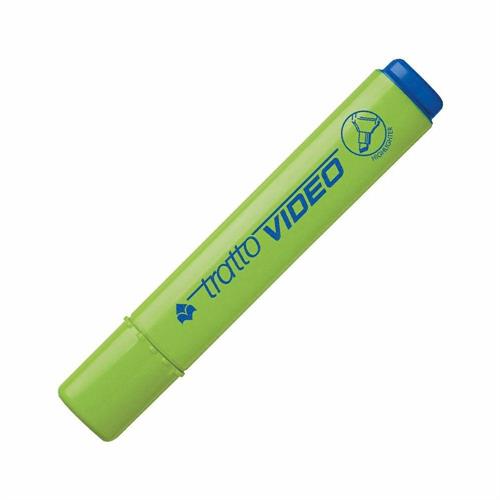 Tratto video evidenziatore, punta a scalpello, verde