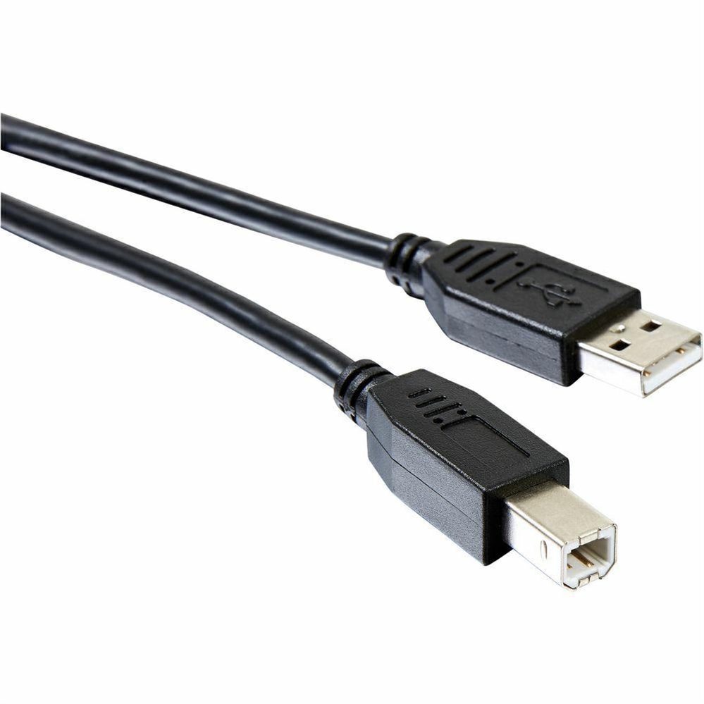 Cavo usb a-b, 2 metri, nero usb 2.0