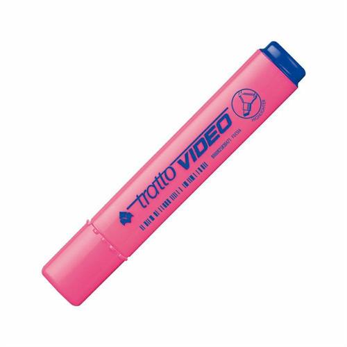 Tratto video evidenziatore,punta a scalpello, fucsia