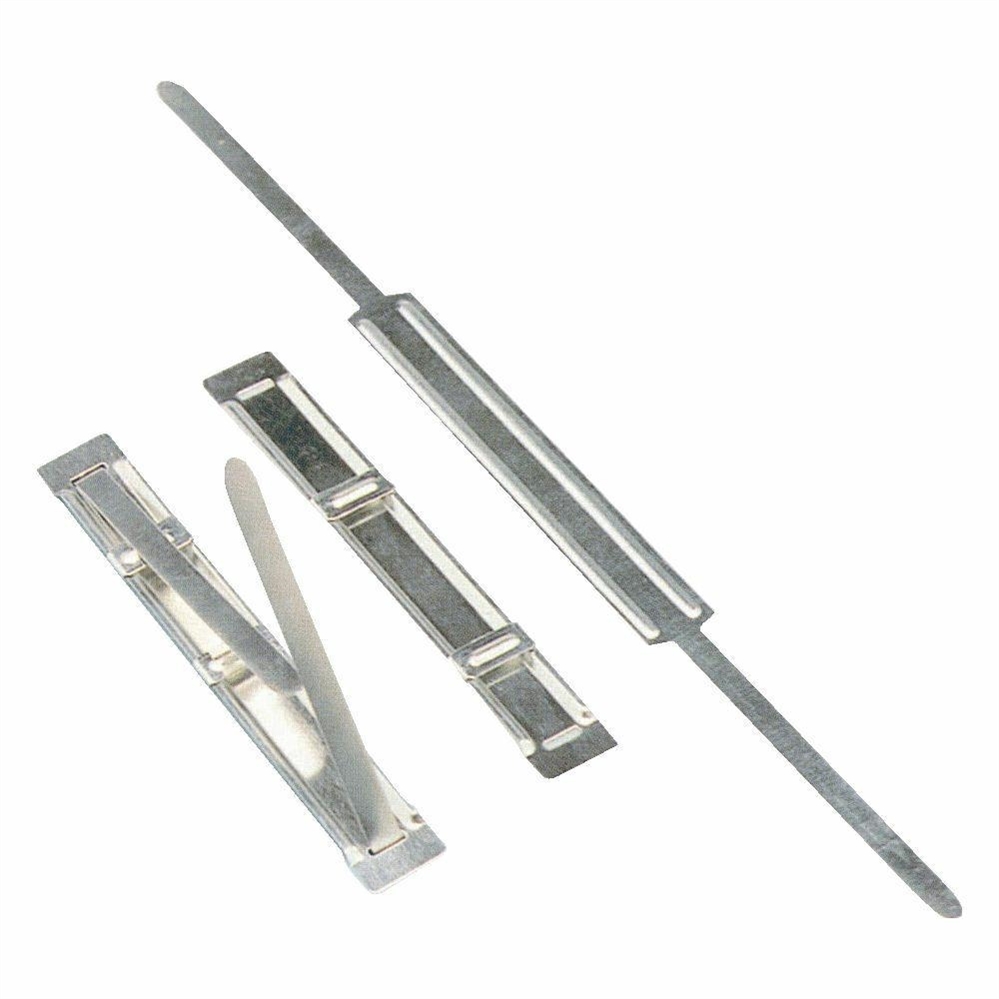 Op fasteners in metallo, 8 cm, 50 pezzi
