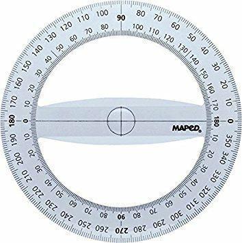 Maped Goniometro in plastica 360ø 12cm