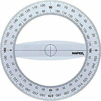 Maped Goniometro in plastica 360ø 12cm