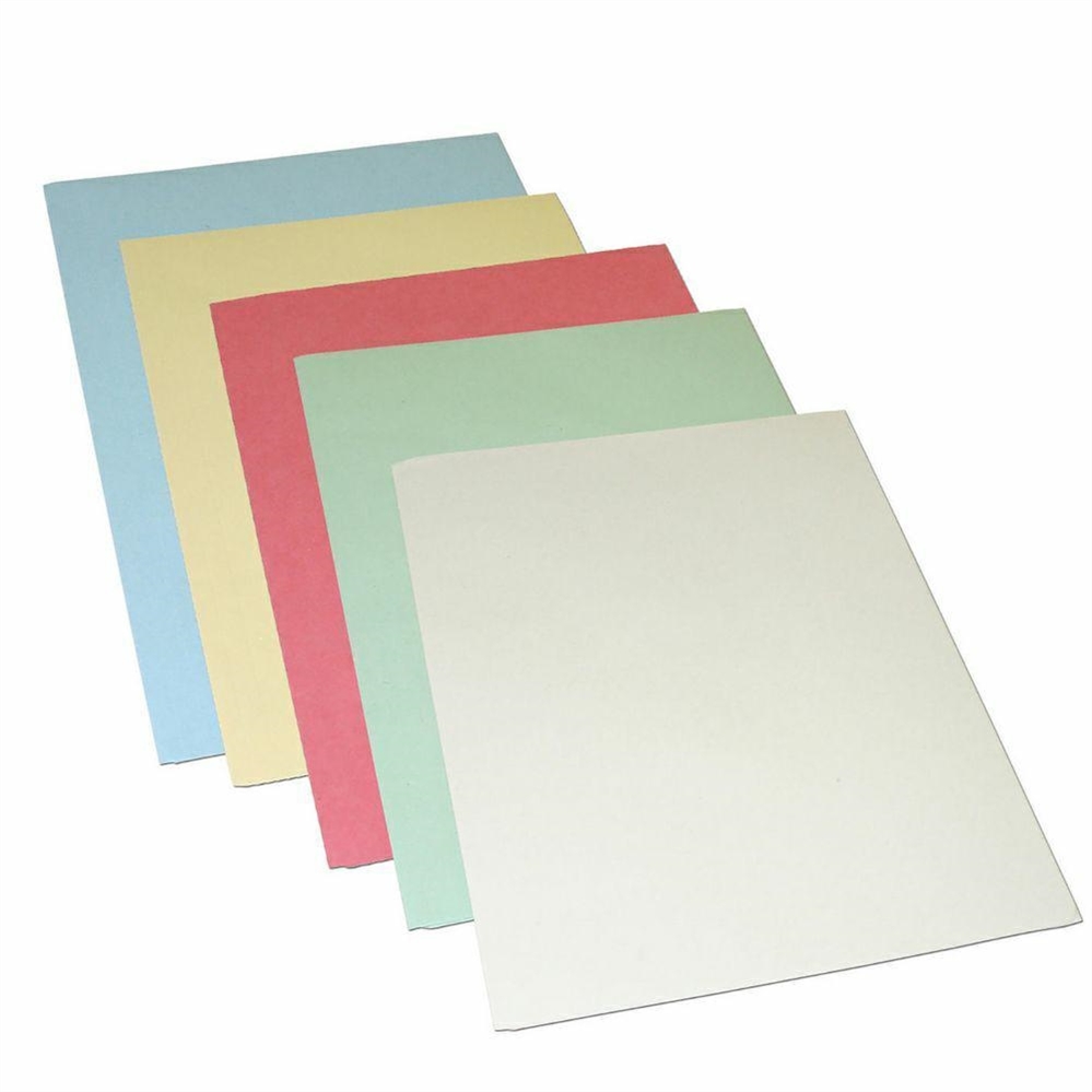 Cartella manilla semplice senza stampa 200 grammi 5 colori, 100 pezzi