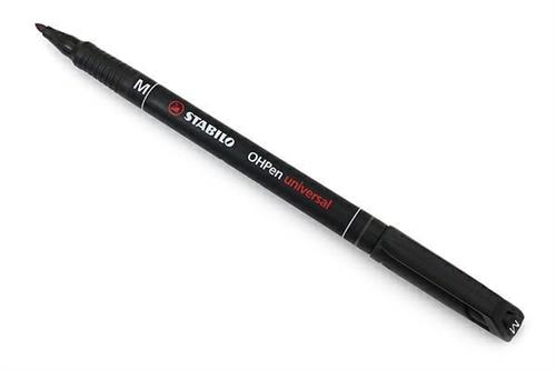 Stabilo Pennarello OHP permanente punta media colore nero