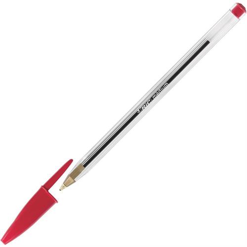 Bic© Cristal Original Penna a sfera punta media 1mm, rosso