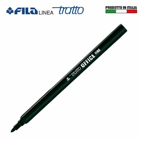 Fila pennarelli tratto office fila, nero, punta fine