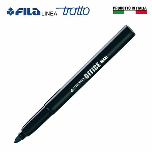 Fila pennarelli tratto office, punta grossa, colore nero