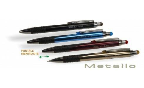 Wiler portamine in metallo cromato, mina 0,7 mm