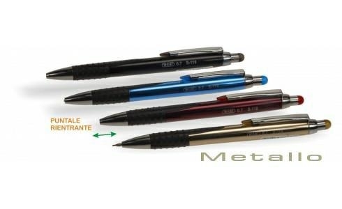 Wiler portamine in metallo cromato, mina 0,7 mm