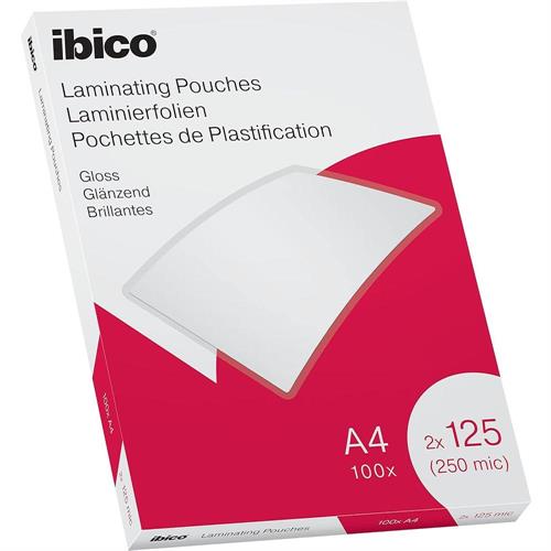 GBC Ibico Pouches per plastificare A4, 125 micron, 100 pz