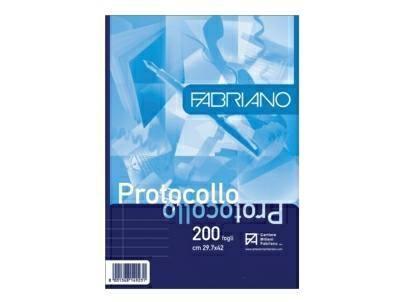 Fabriano fogli protocollo a3 rigato commerciale - 200 fogli