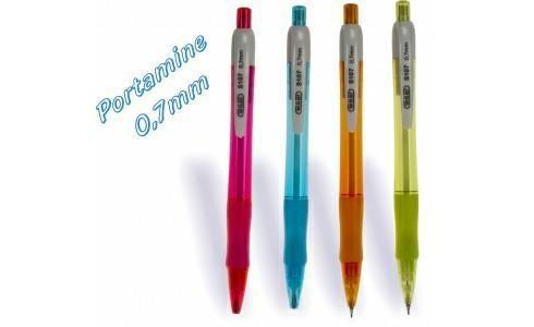 Wiler portamine da 0,7 mm, con grip - colori assortiti