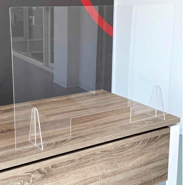 Schermo policarbonato, 100 x 75 cm,spessore 4 mm, trasparent