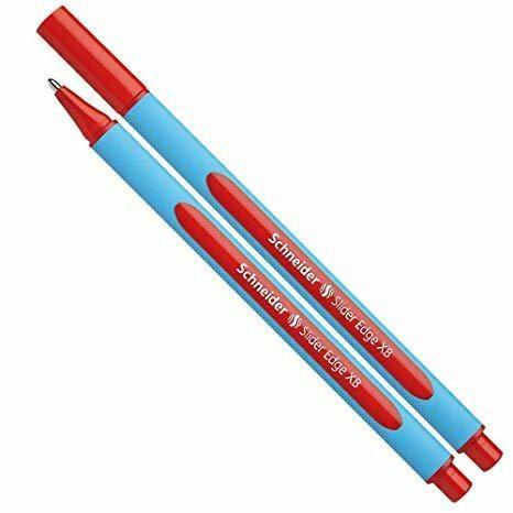 Penna a sfera schneider slider edge xb rosso - 10 pezzi