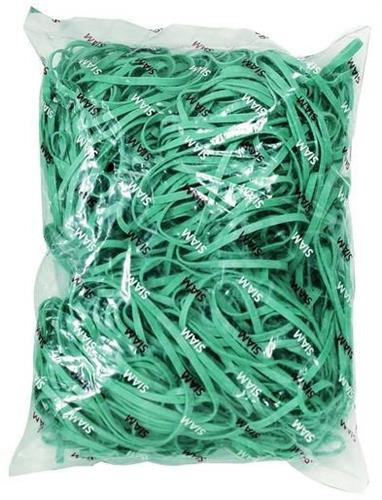 Siam elastici a fettuccia diametro 100 mm, verde, 1 kg