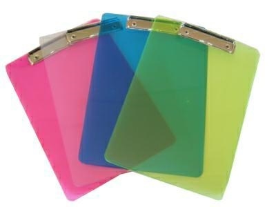 Wiler Portablocco semplice A4, trasparente colorato