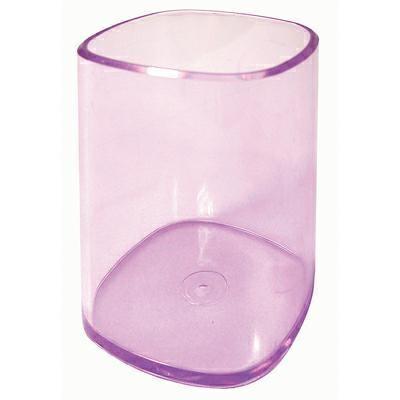 Arda classic - bicchiere portapenne trasparente viola
