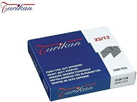 Turikan punti metallici per cucitrice 23/13 1000 pezzi