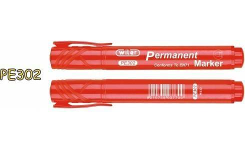 Wiler marcatore permanente punta tonda colore rosso