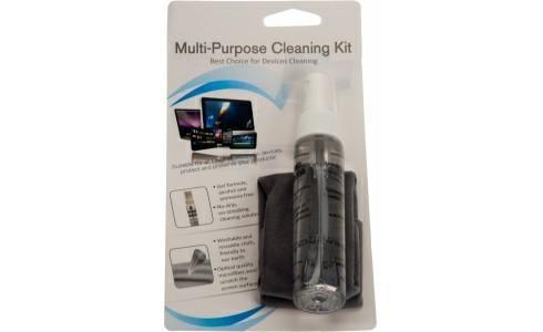 Kit pulizia computer, gel con alcool, panno in microfibra