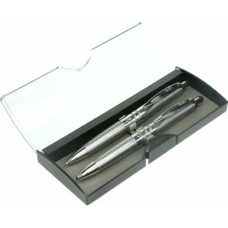 Wiler astuccio con portamine 0.5 mm+penna biro metallo