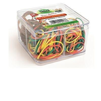 Lebez elastici in gomma e caucciu', misure assortite, 80 gr