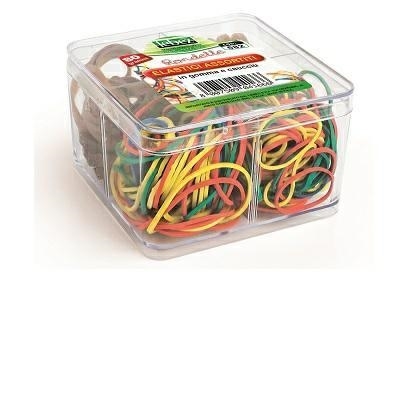 Lebez elastici in gomma e caucciu', misure assortite, 80 gr