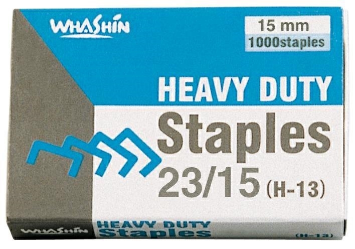 Siam punti cucitrice 23/15, passo 12,8 mm gamba 15 mm